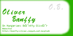 oliver banffy business card